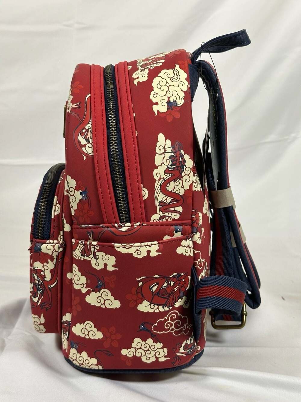 Disney Loungefly Mulan Mushu & Cri Kree Backpack - Picture 2 of 5